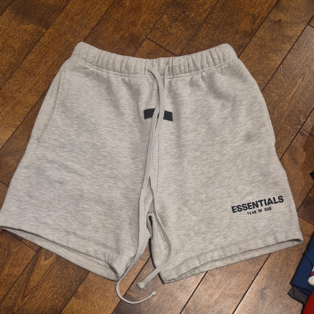 Essentials Light Gray Athletic Shorts